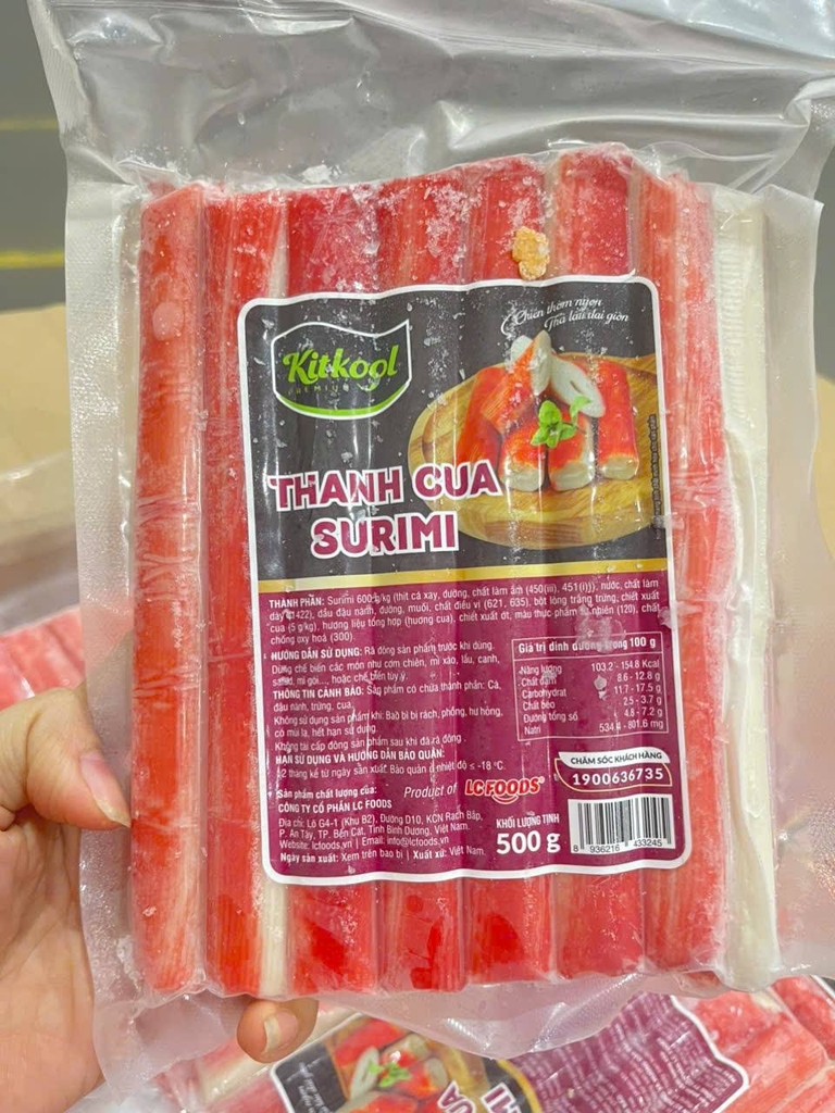 THANH CUA SURIMI KITKOOL GÓI 500G