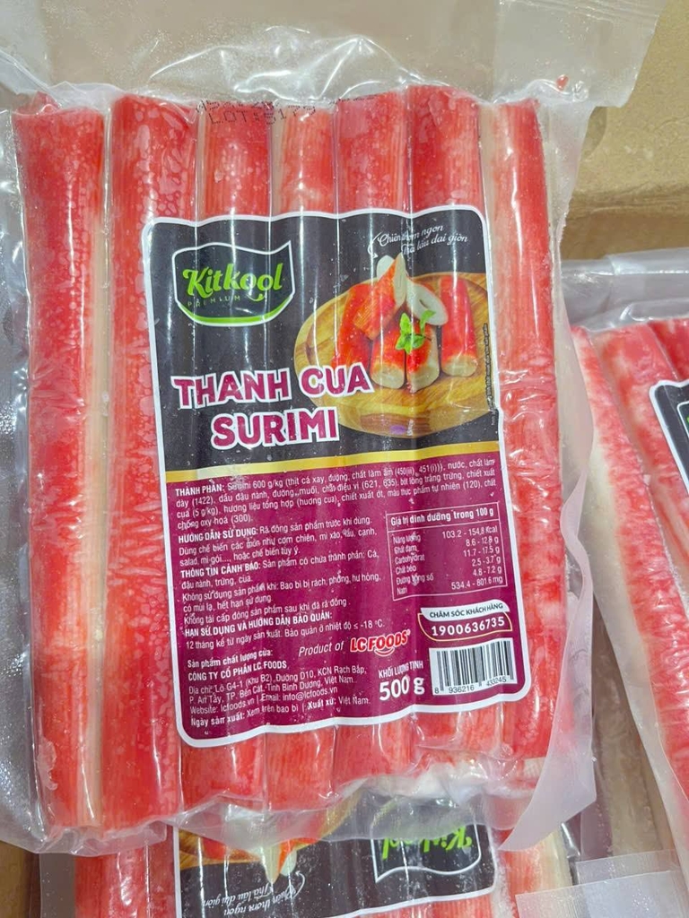 THANH CUA SURIMI KITKOOL GÓI 500G