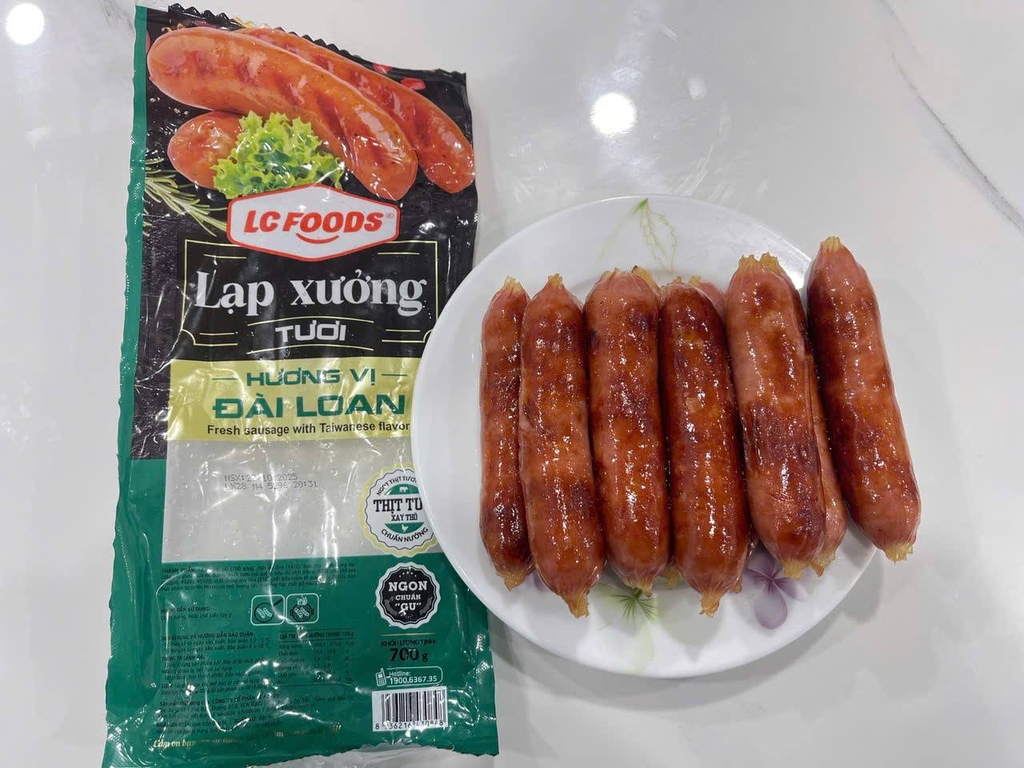 Lạp Xưởng Tươi Nướng Đá LC Foods – Gói 700g