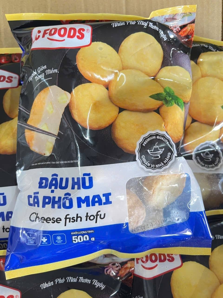 ĐẬU HŨ CÁ PHÔ MAI LC FOODS – GÓI 500G