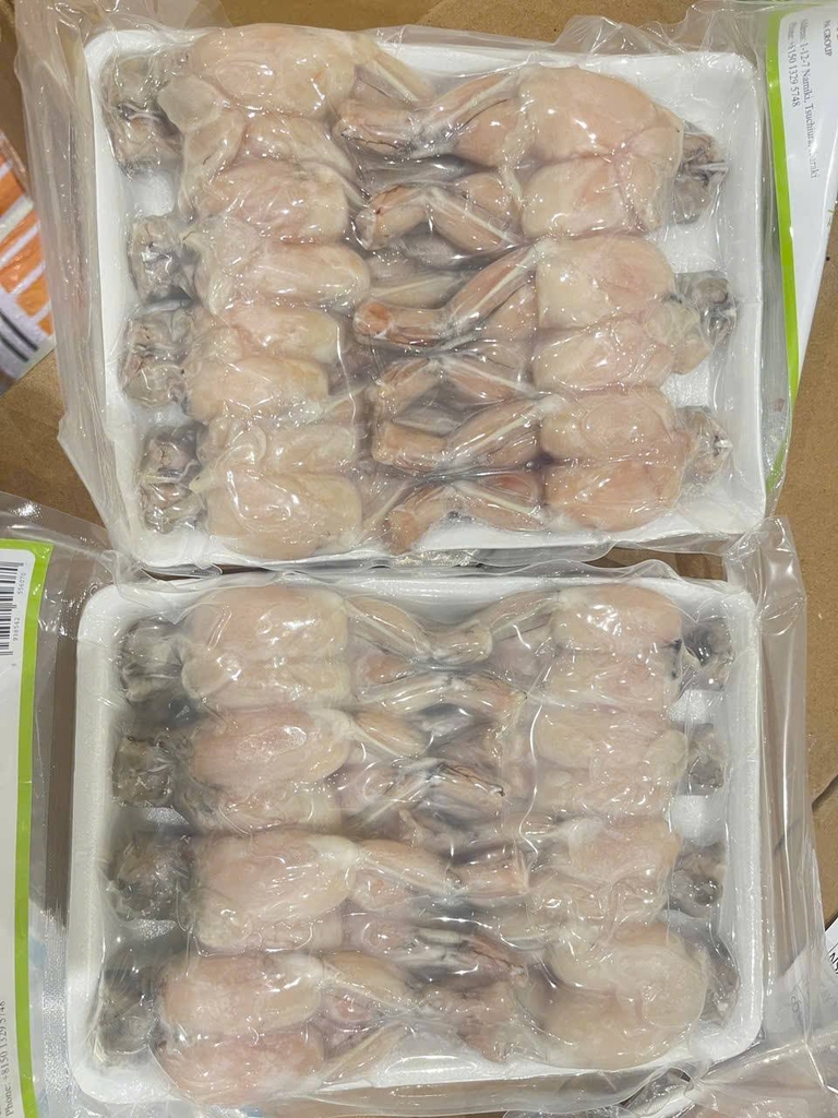 ĐÙI ẾCH ĐÔNG LẠNH LÀM SẠCH (7-8 ĐÙI)/ KHAY 500GR - THÙNG 12KG