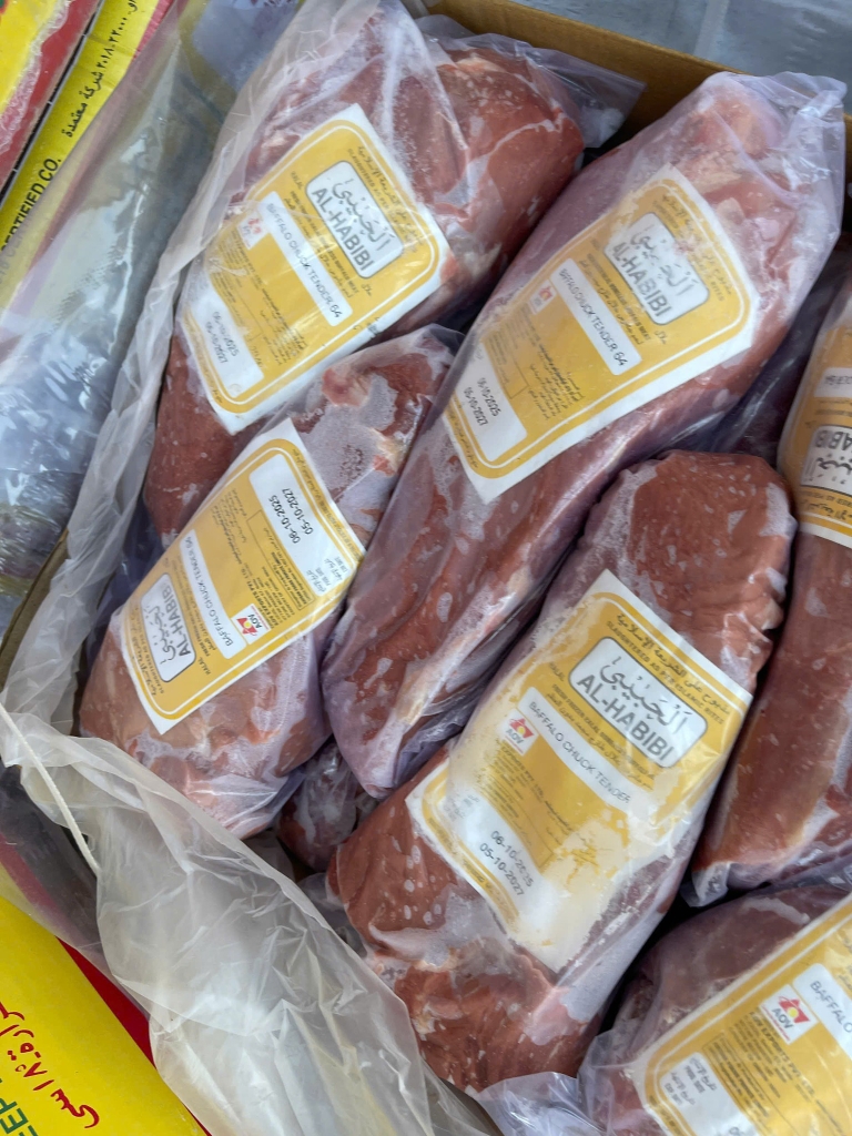 THỊT TRÂU BẮP CÁ LÓC 64 AL-HABIBI  - THÙNG 20KG