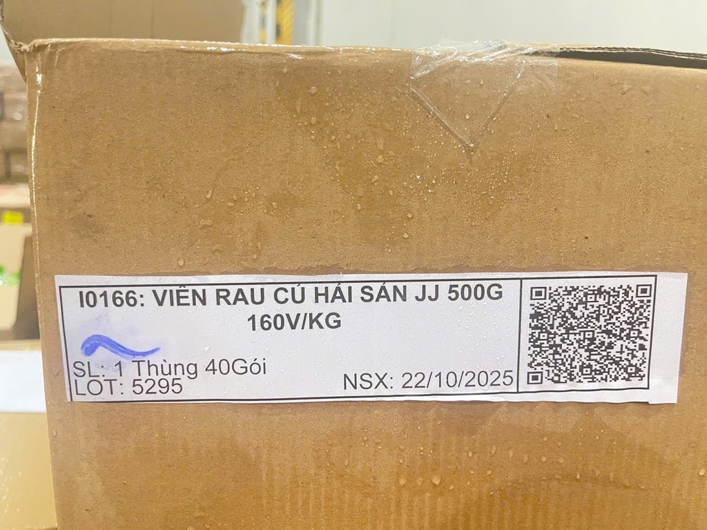Viên rau củ Hải sản Kitkoll JJ LC Foods gói 500g 160v