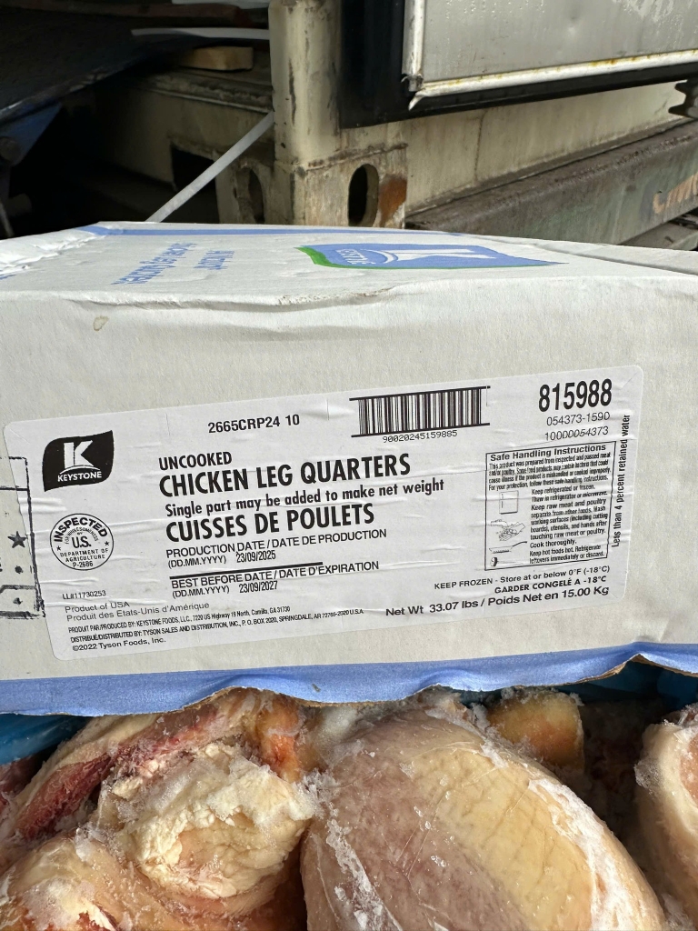 ĐÙI GÀ 1/4 KEYSTONE NHẬP KHẨU MỸ – THÙNG 15KG