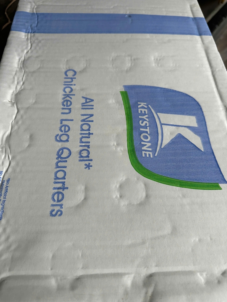 ĐÙI GÀ 1/4 KEYSTONE NHẬP KHẨU MỸ – THÙNG 15KG