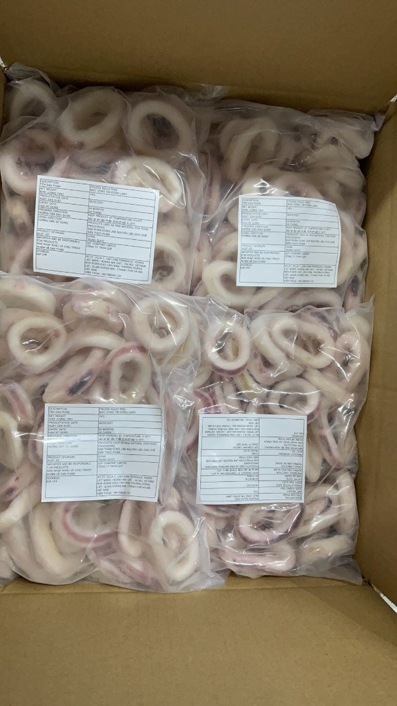 Mực vòng ( net 650g ) túi 1kg