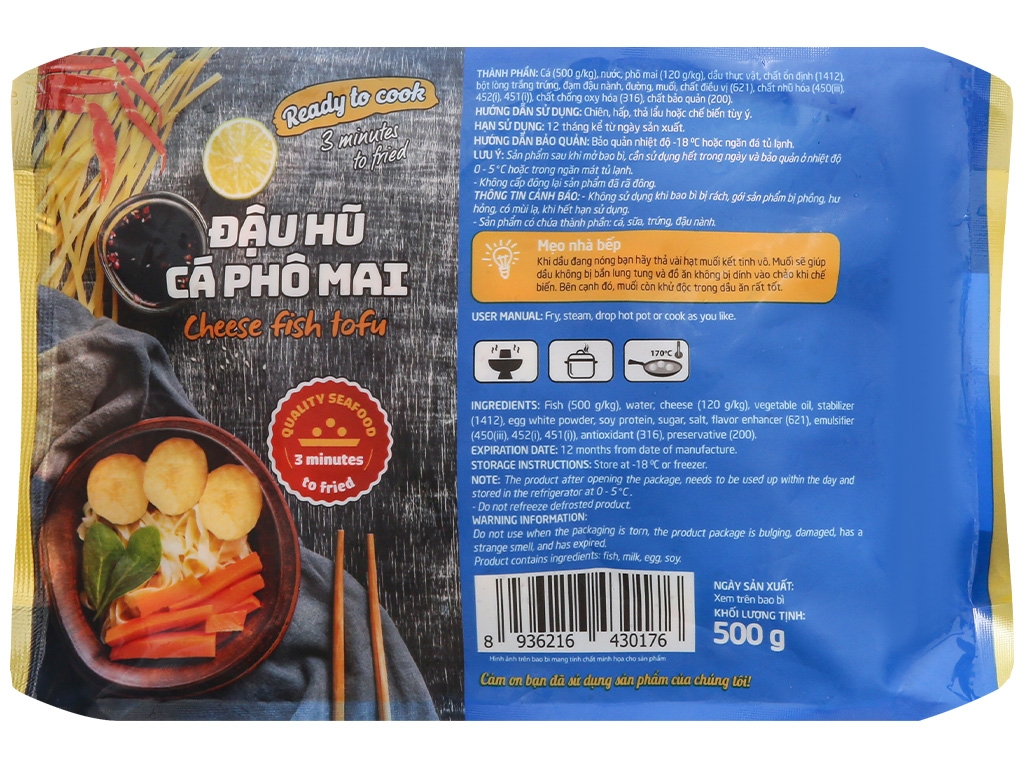 Đậu hũ cá phô mai LC 500g