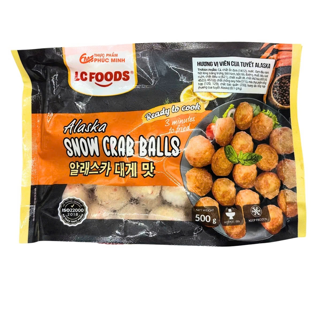 VIÊN CUA TUYẾT ALASKA LC FOODS – GÓI 500G