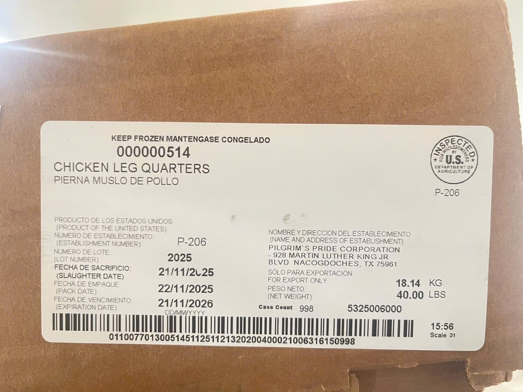 ĐÙI GÀ 1/4 PILGRIM – THÙNG 18.14KG