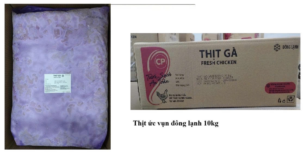 THỊT ỨC GÀ VỤN ĐÔNG LẠNH 10KG