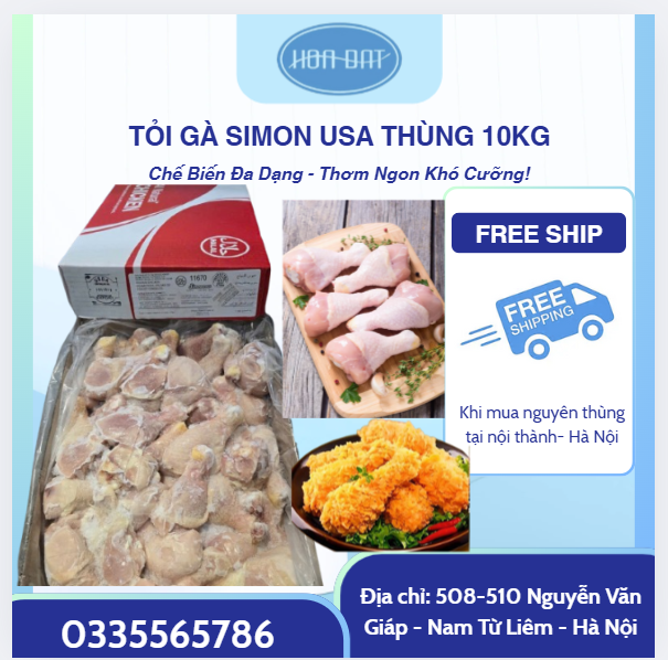 🍗 TỎI GÀ NHỎ SIMON NHẬP KHẨU USA – THÙNG 10KG TIỆN LỢI