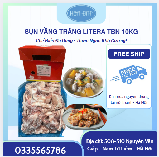 SỤN VẦNG TRĂNG LITERA TÂY BAN NHA THÙNG 10KG