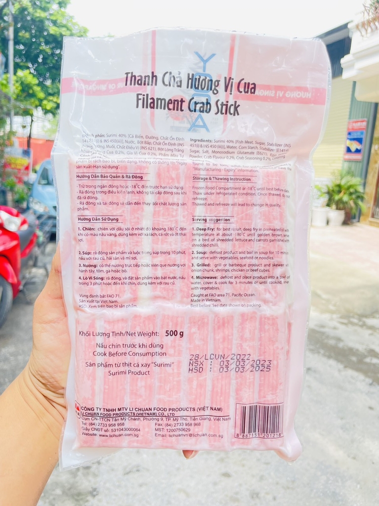 Thanh cua Yosa gói 454g