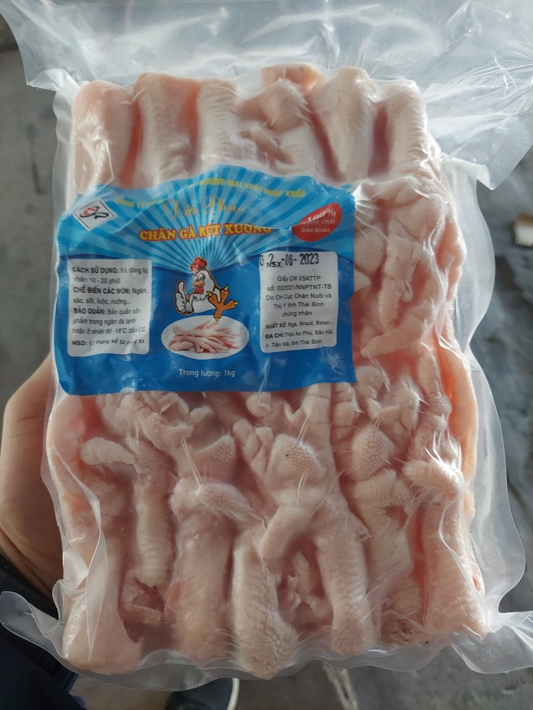 Chân gà rút xương Đức Phúc túi 1kg (net 900g)