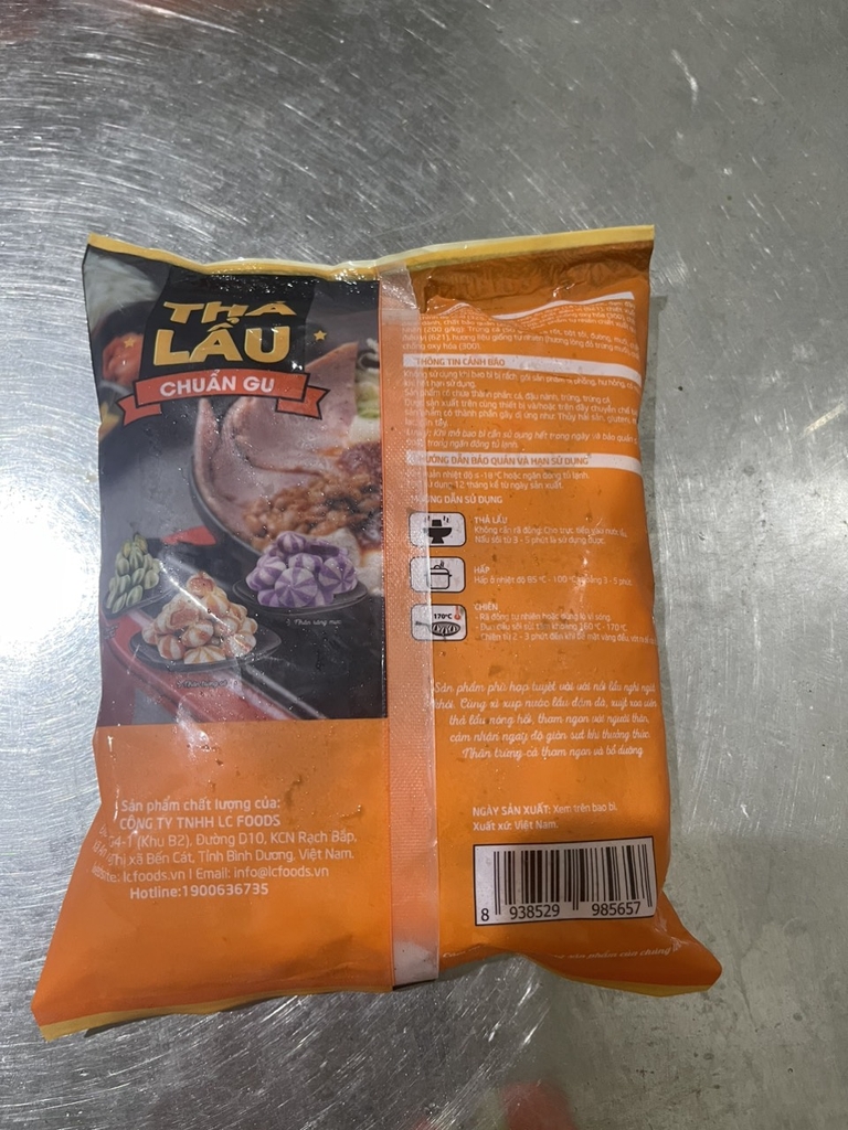 Viên thả lẩu trứng cá LC foods gói 500g