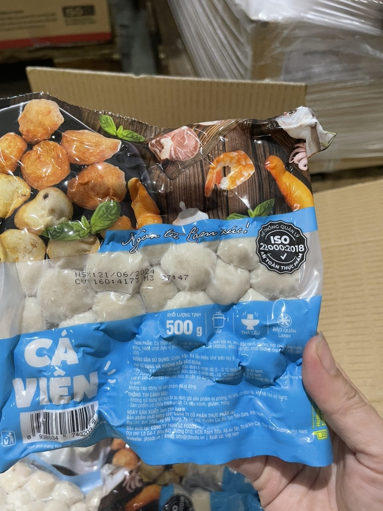 Cá viên JJ  gói 500g 160v của LC Foods