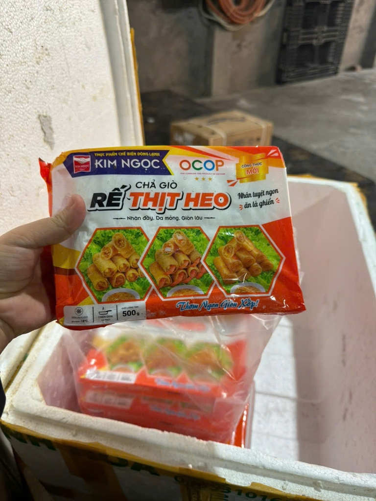 Chả giò rế thịt heo Kim Ngọc 500g