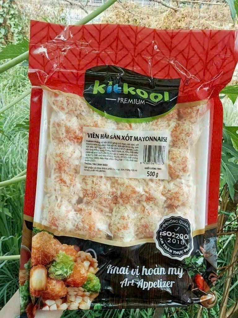 Viên hải sản xốt Mayonnaise Kitkool 500gr