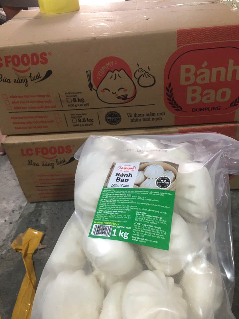 Bánh bao chay LC Foods  1kg/ túi( 40cái)
