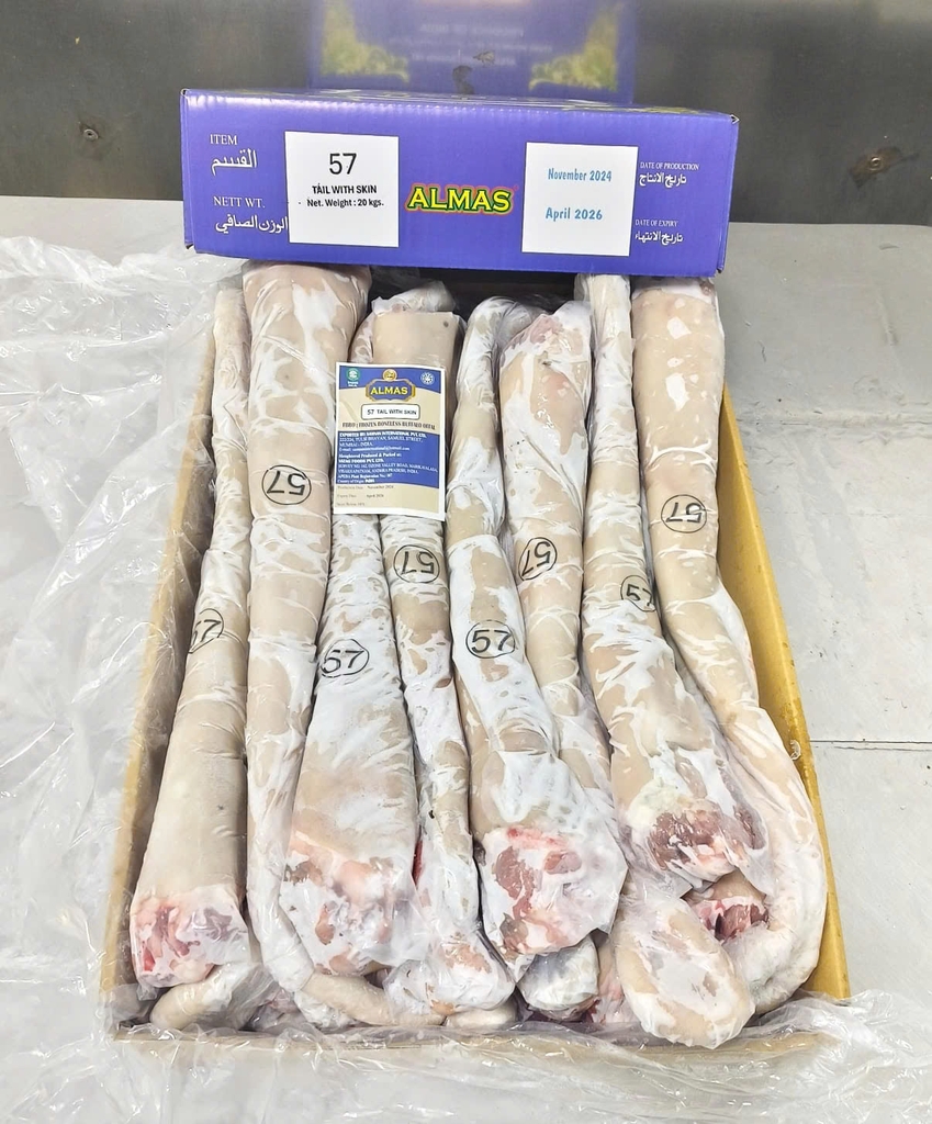 ĐUÔI TRÂU ẤN ĐỘ MÃ 57 ALMAS THÙNG 20KG