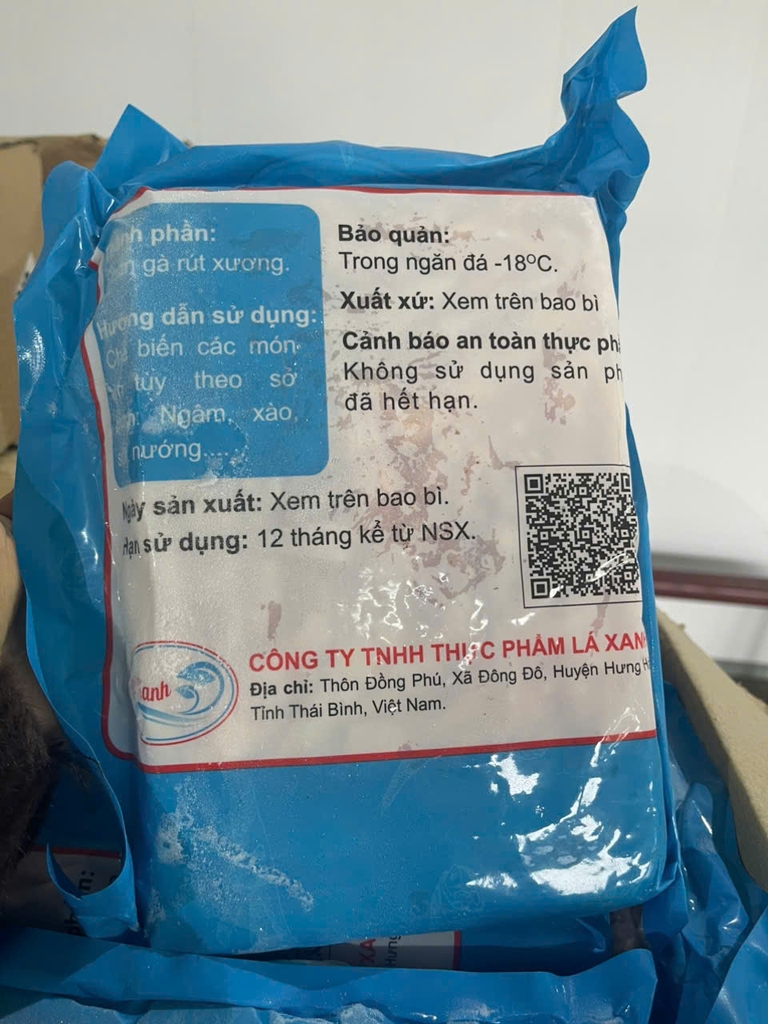 Chân gà rút xương lá xanh đủ cân và Chân gà rút xương net 9