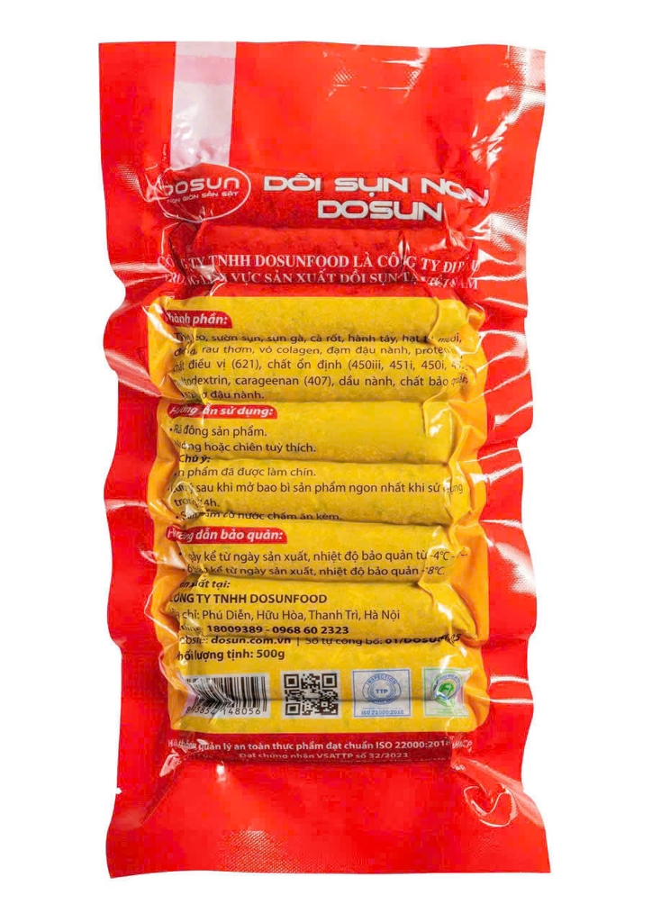 Dồi sụn non Dosun gói 500g