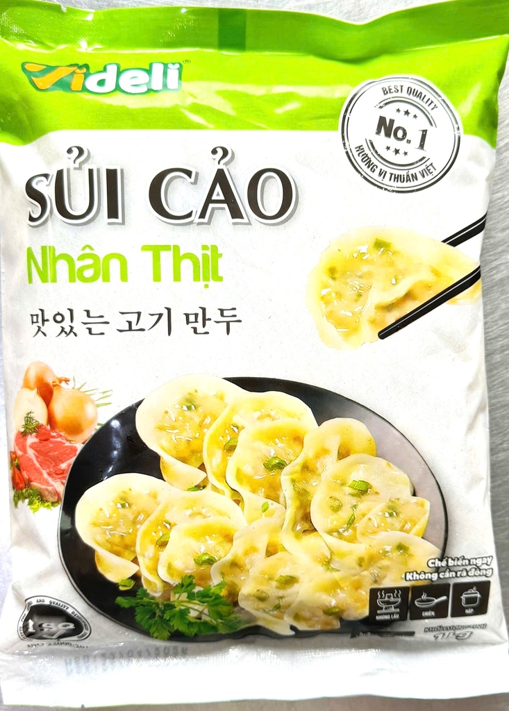 Sủi cảo Videli nhân thịt 1kg