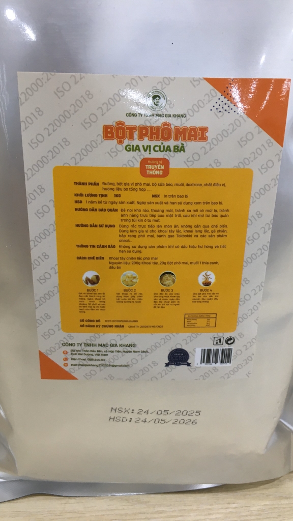 Bột pho mai (pho mai lắc) 1kg/ túi