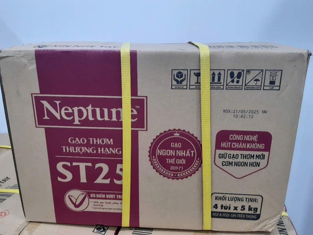 Combo 4 túi(5kg) Gạo Thơm Đặc Sản ST25 Neptune (20kg)