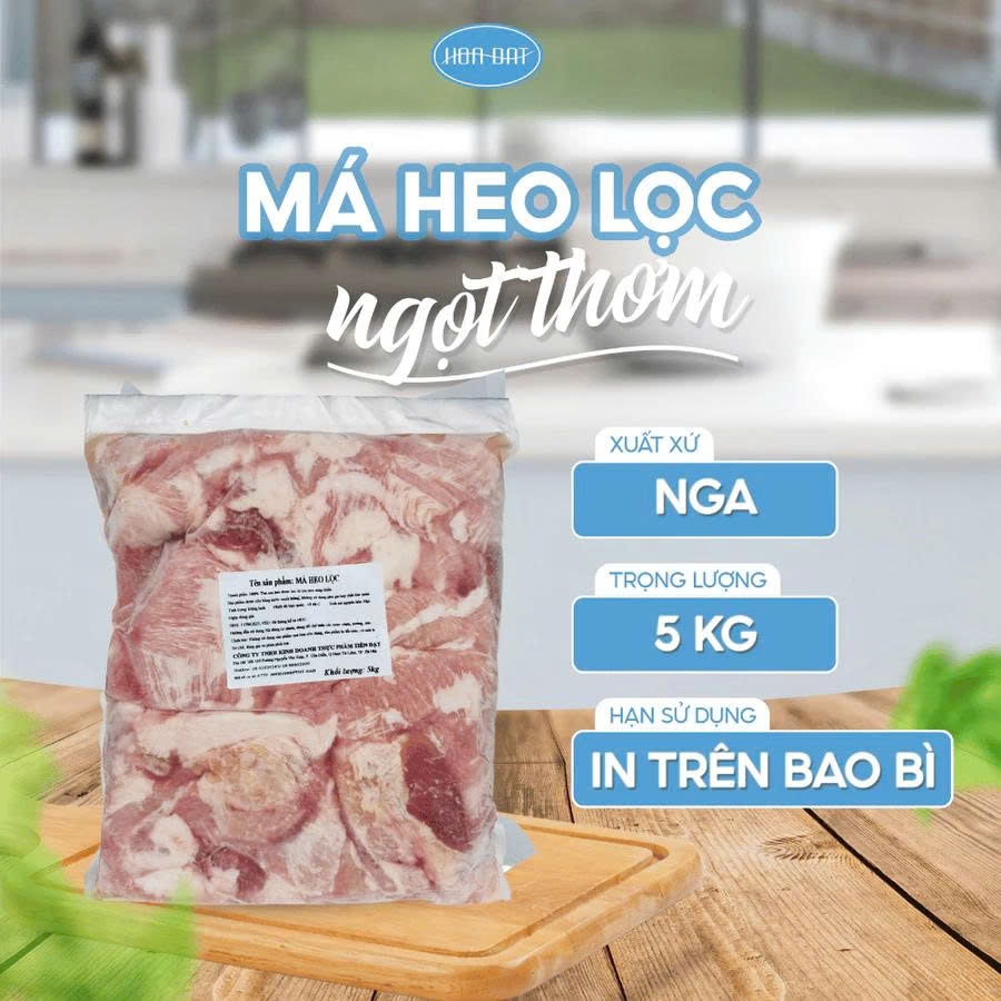 Má heo lọc sạch đóng túi 5kg