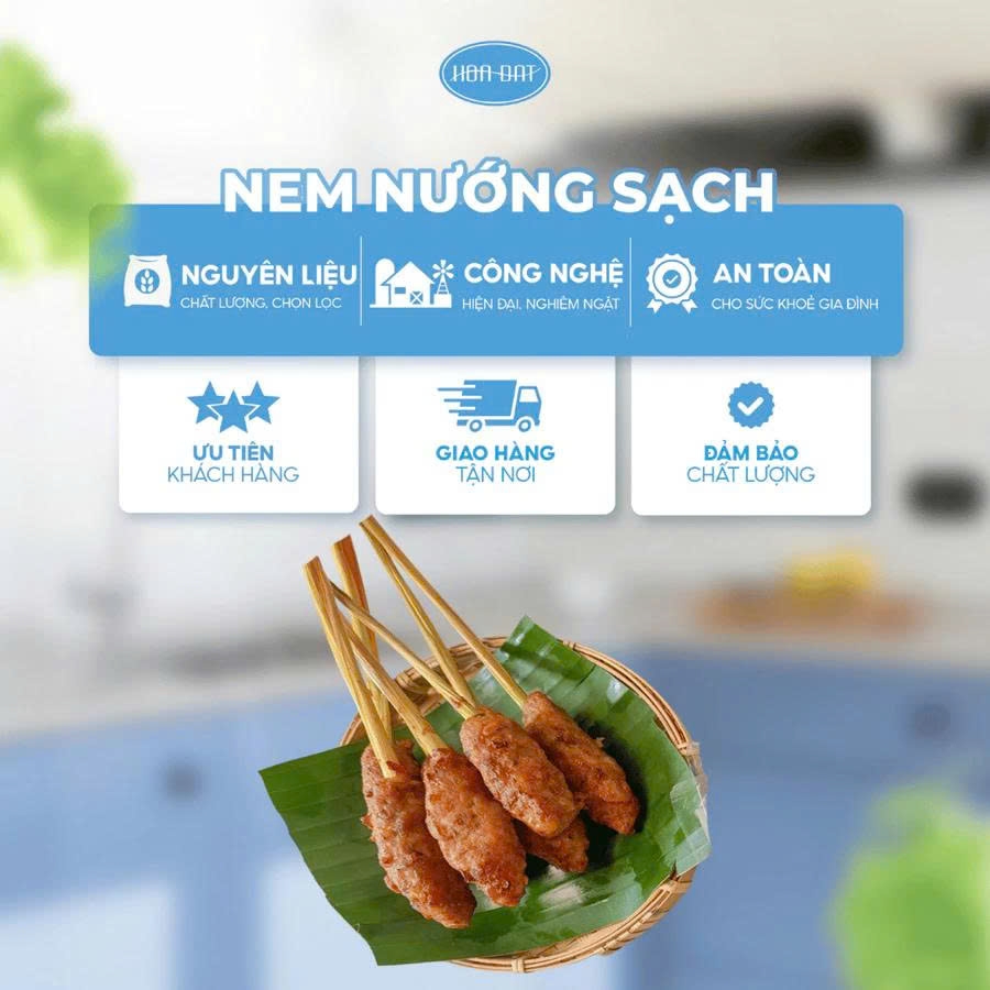 Nem nướng que Nha Trang gói 500g (12 que)