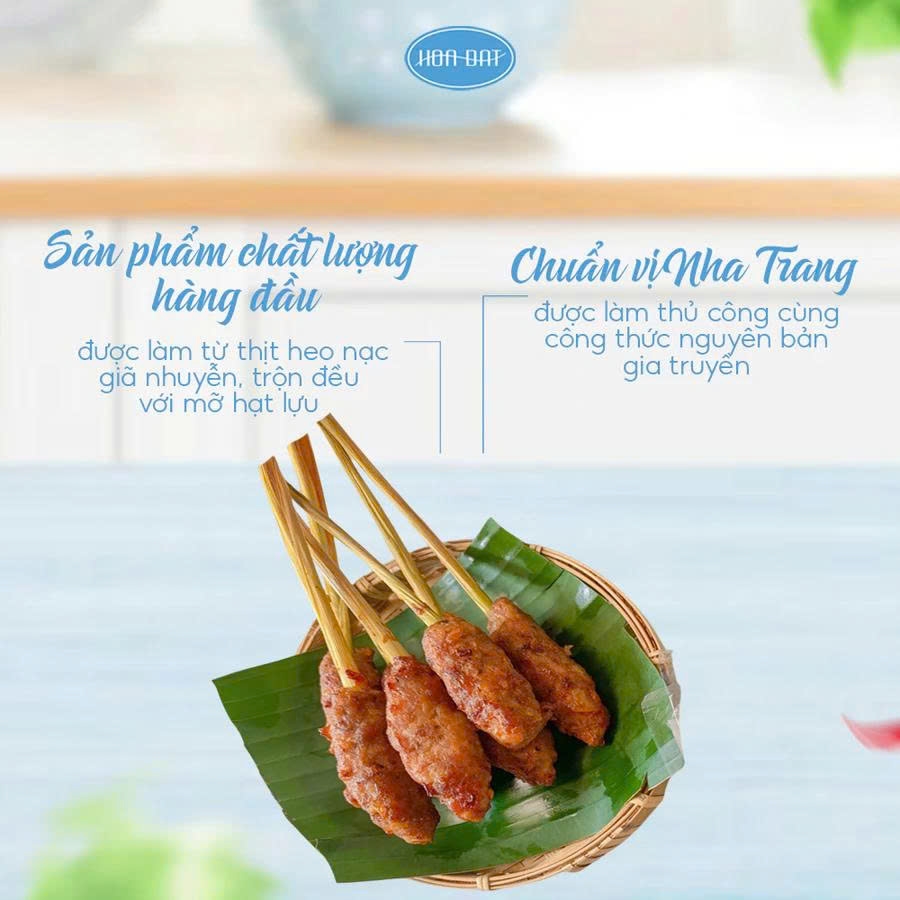 Nem nướng que Nha Trang gói 500g (12 que)