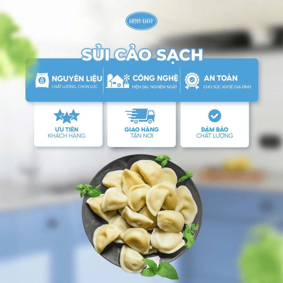 Sủi cảo Hà Thành nhân thịt gói 1kg