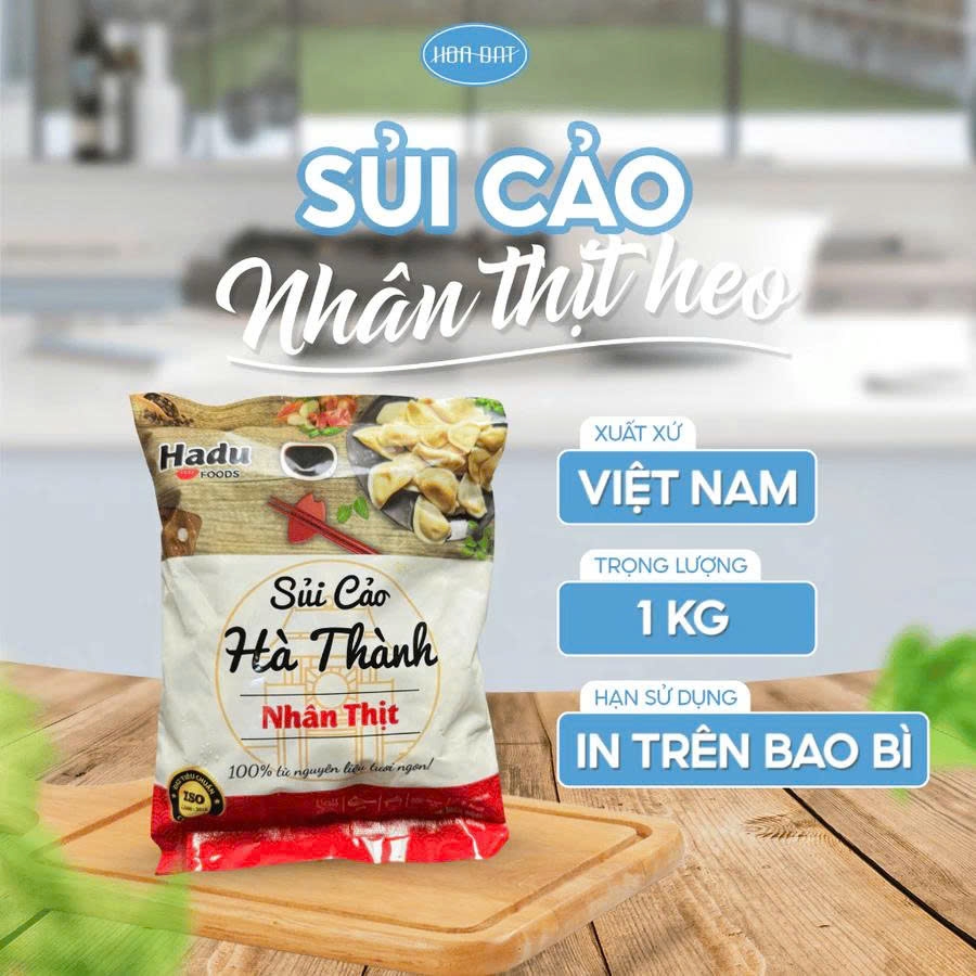 Sủi cảo Hà Thành nhân thịt gói 1kg