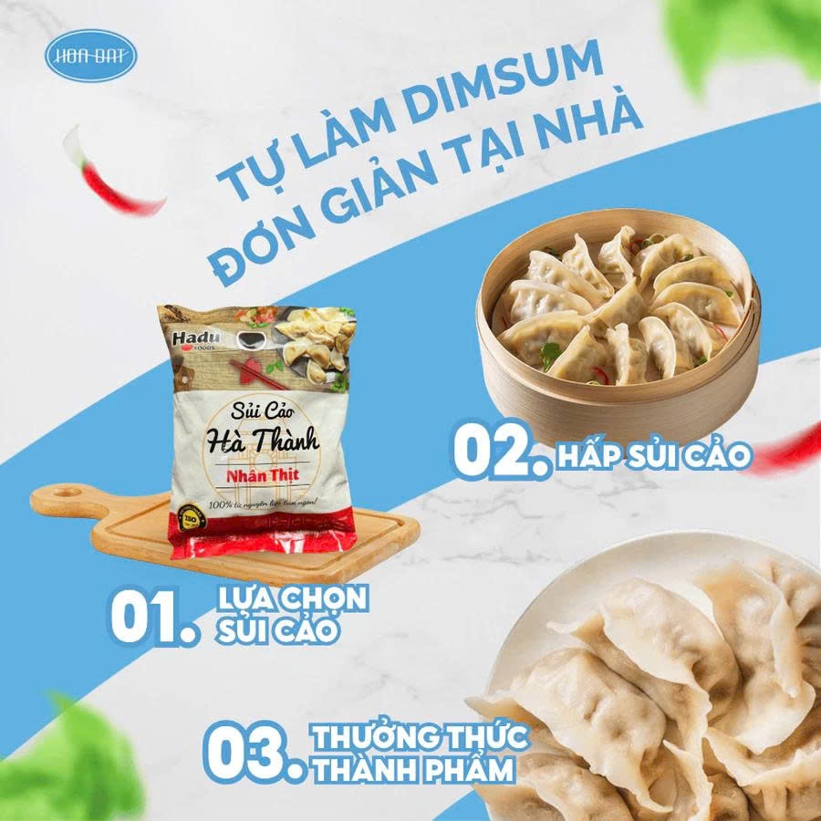 Sủi cảo Hà Thành nhân thịt gói 1kg