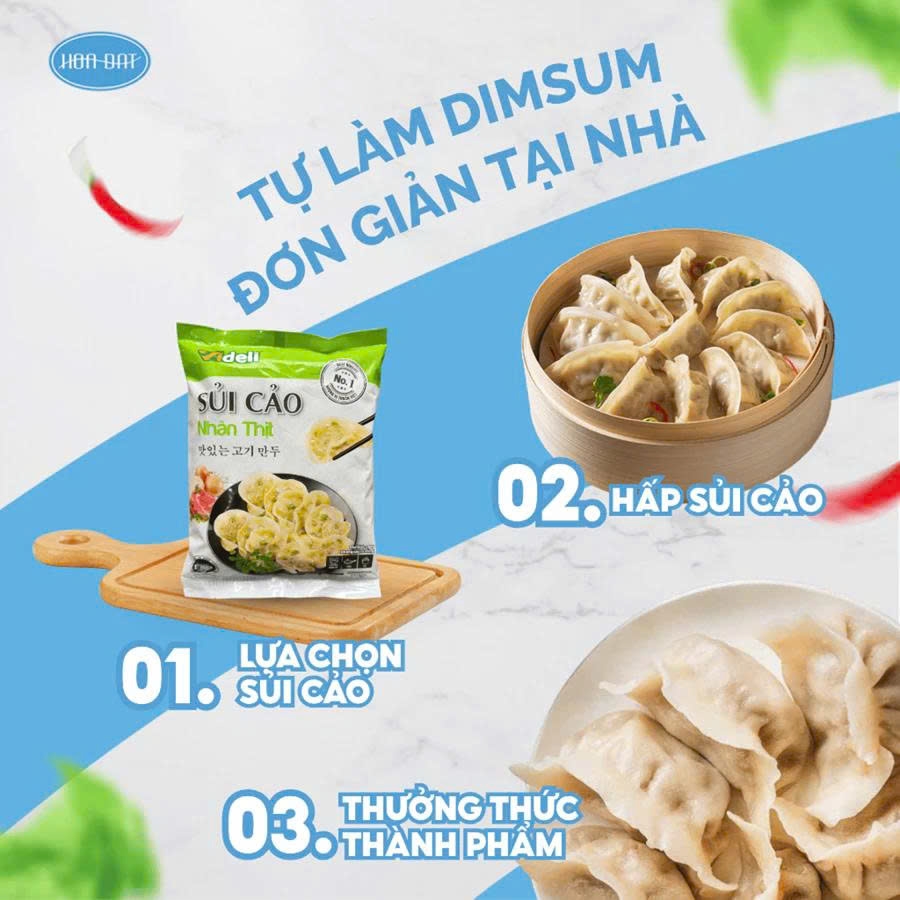 Sủi cảo Videli nhân thịt 1kg