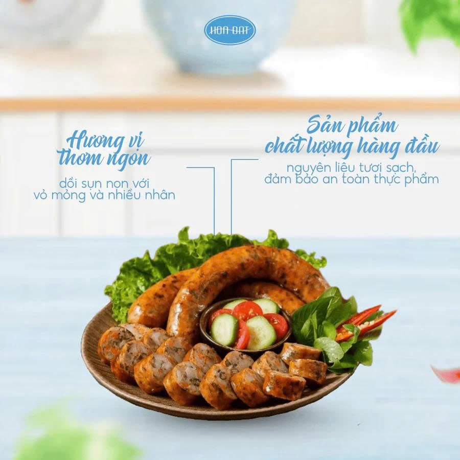 Dồi sụn Hà Thành ( Phạm Thúy) gói 500g (10 cây)