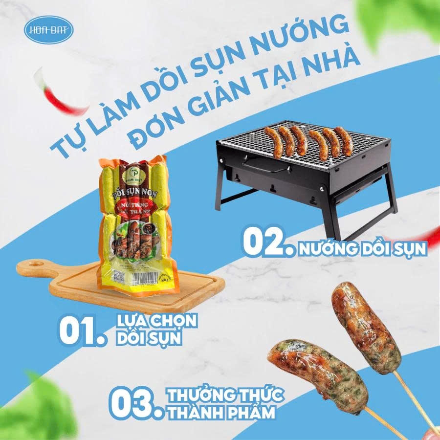 Dồi sụn Hà Thành ( Phạm Thúy) gói 500g (10 cây)