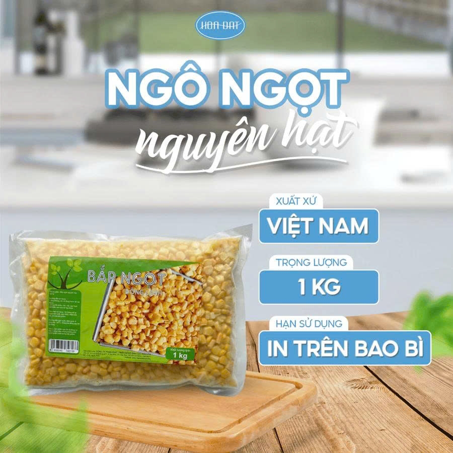 Ngô ngọt nguyên hạt Việt Nam gói 1kg