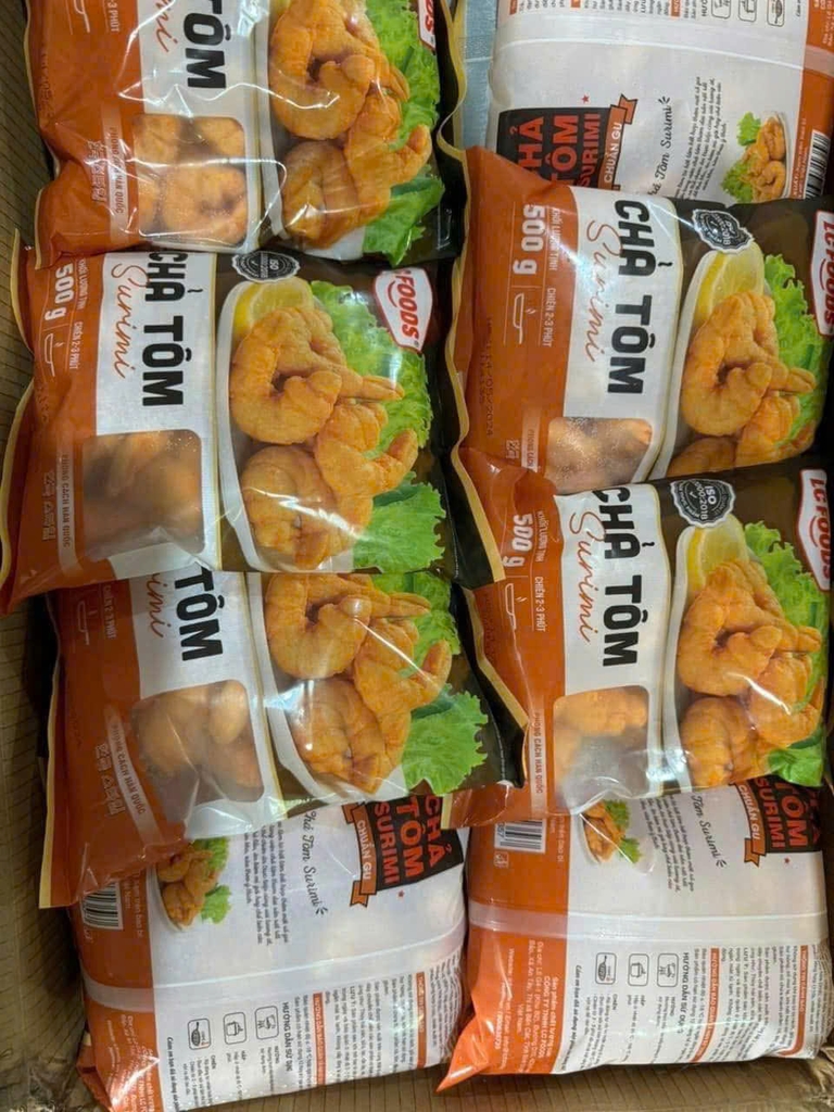 TÔM SURIMI LC FOODS - Tôm phiên bản chả cá định hình gói 500g