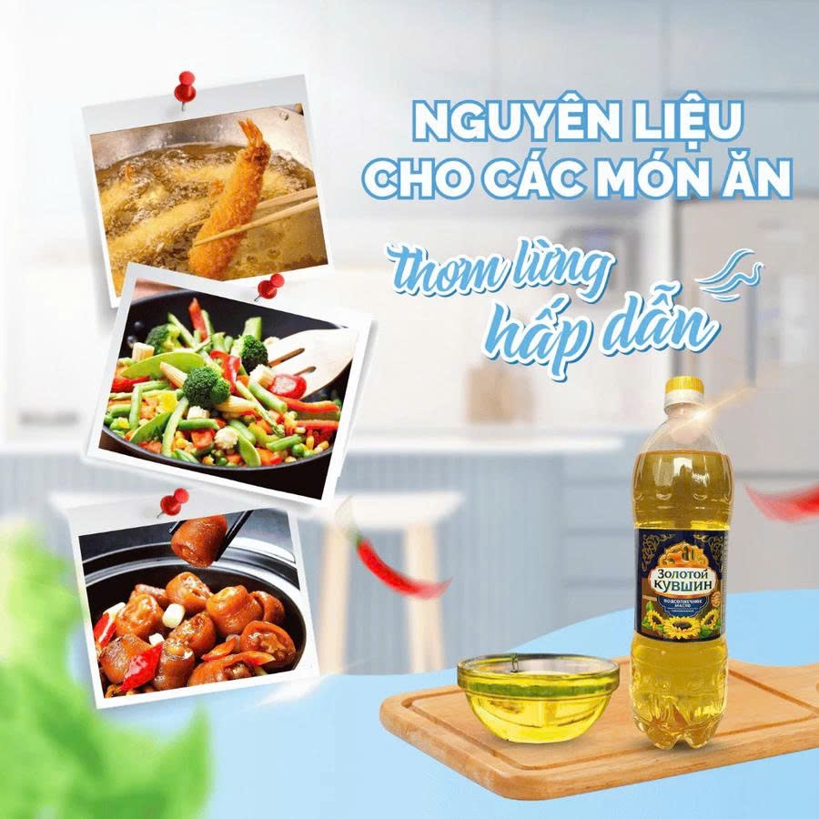 🛢️ Dầu Hướng Dương Nga Nguyên Chất Cao Cấp ELEYA