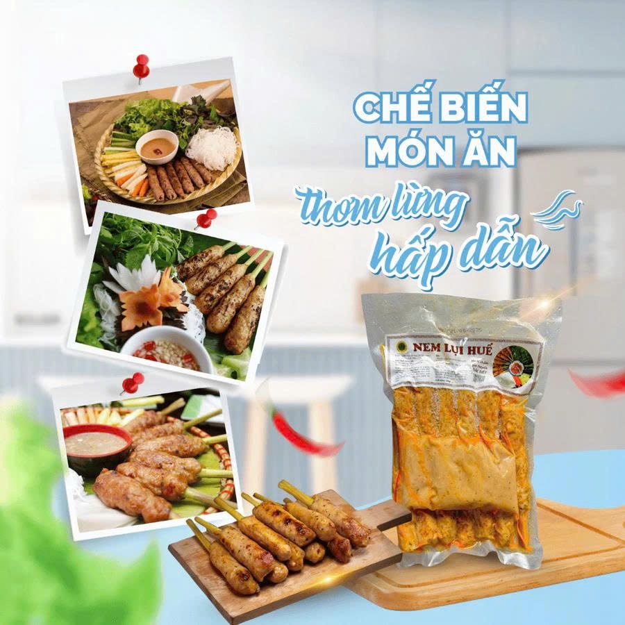 Nem lụi Huế gói 500g (12 que)