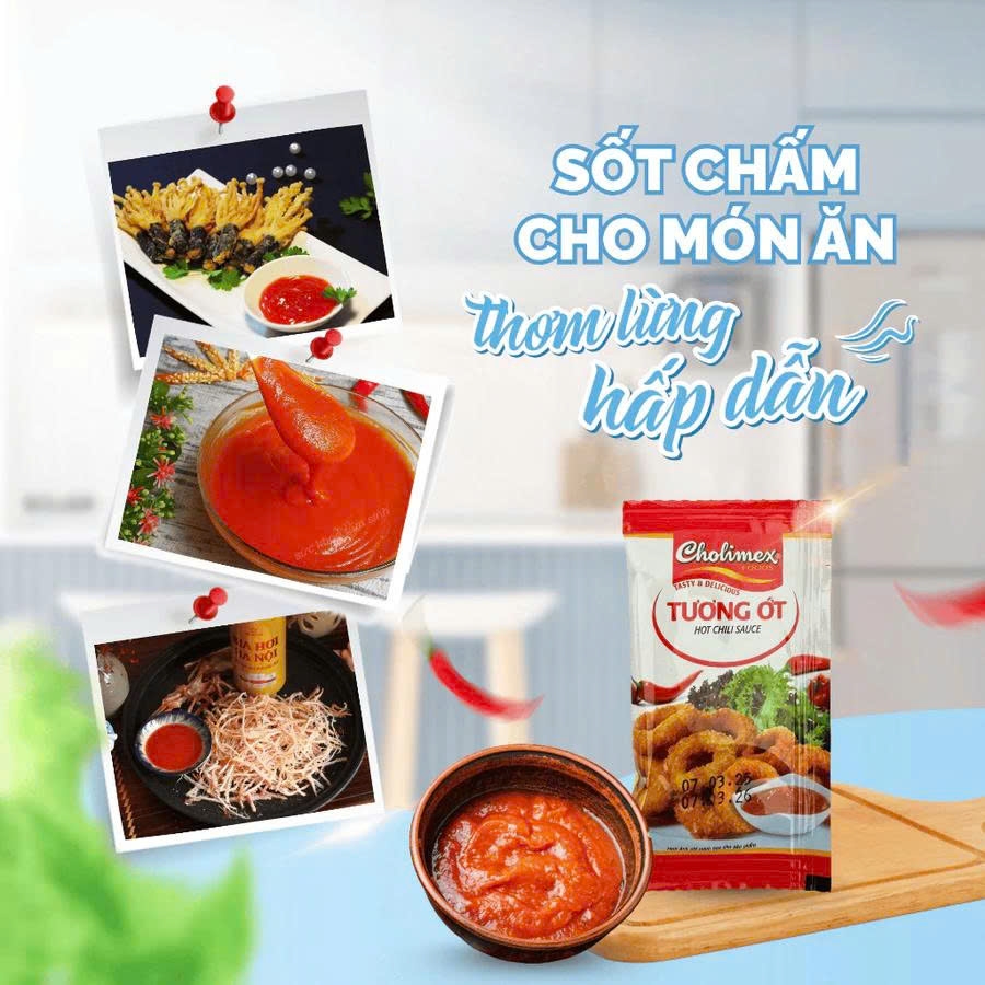 Tương ớt Cholimex gói 10gr x 800 gói