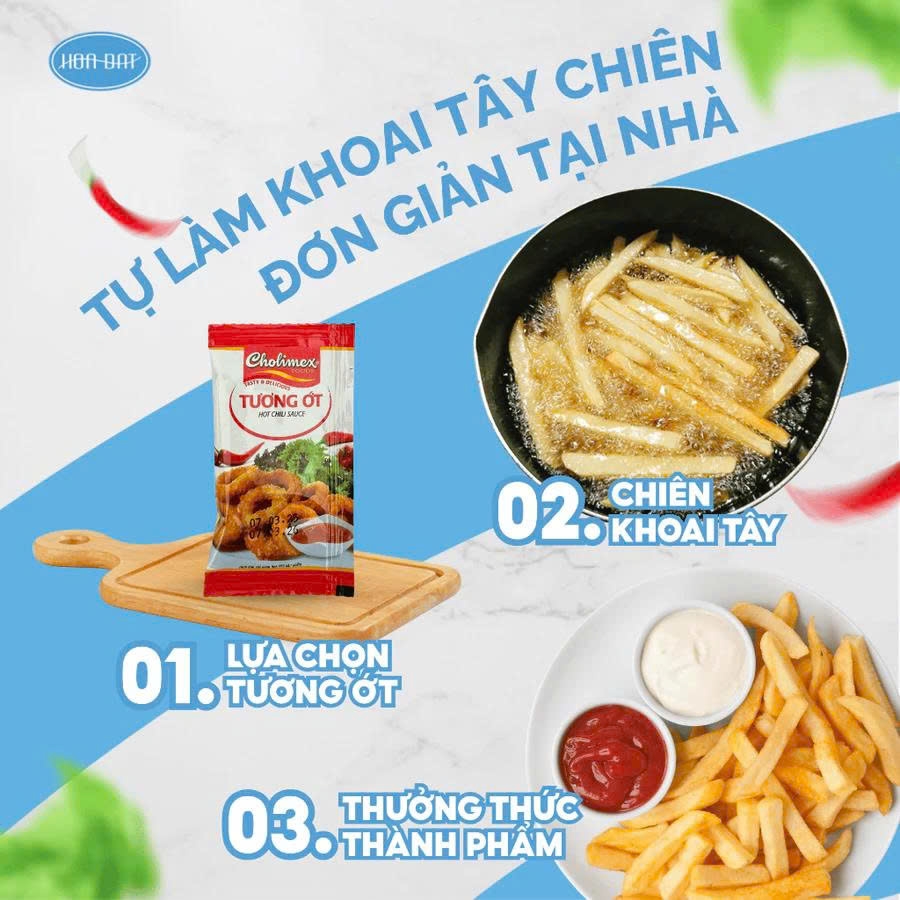 Tương ớt Cholimex gói 10gr x 800 gói