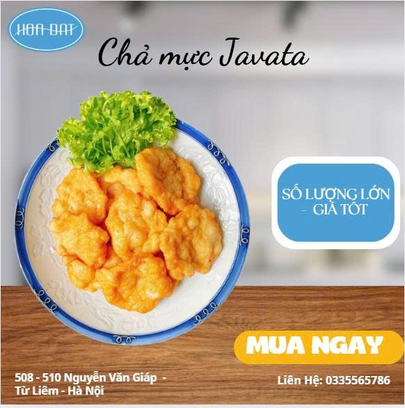 CHẢ MỰC JAVATA GÓI 250GR - THÙNG 20KG