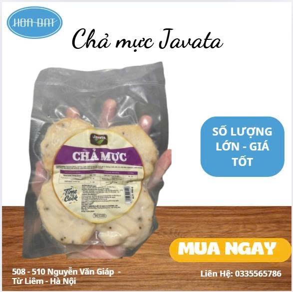 CHẢ MỰC JAVATA GÓI 250GR - THÙNG 20KG