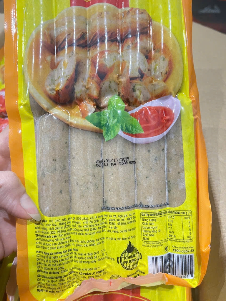 DỒI SỤN HÀ THÀNH LC FOODS – GÓI 500G (10 CÁI/GÓI)