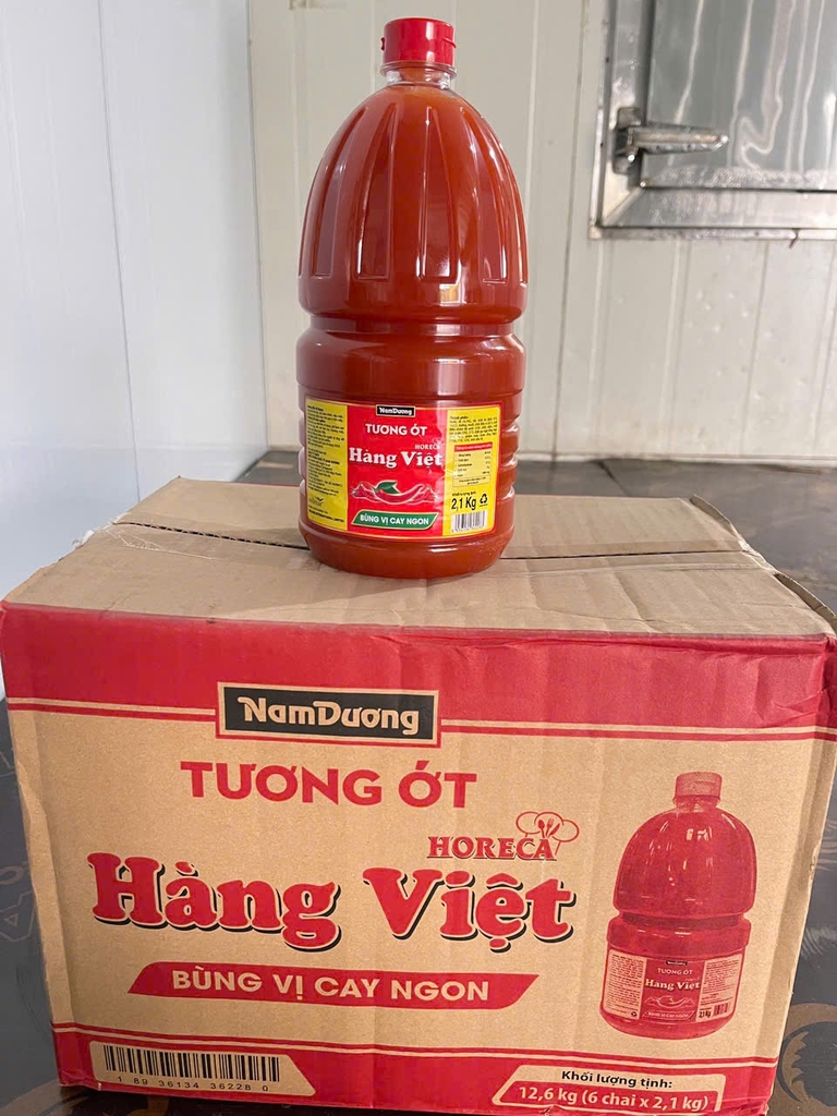 TƯƠNG ỚT HÀNG VIỆT NAM DƯƠNG HORECA – CAN 2,1KG
