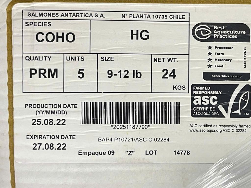 CÁ HỒI NC LÀM SẠCH FIVE STAR – NHẬP KHẨU CHILE