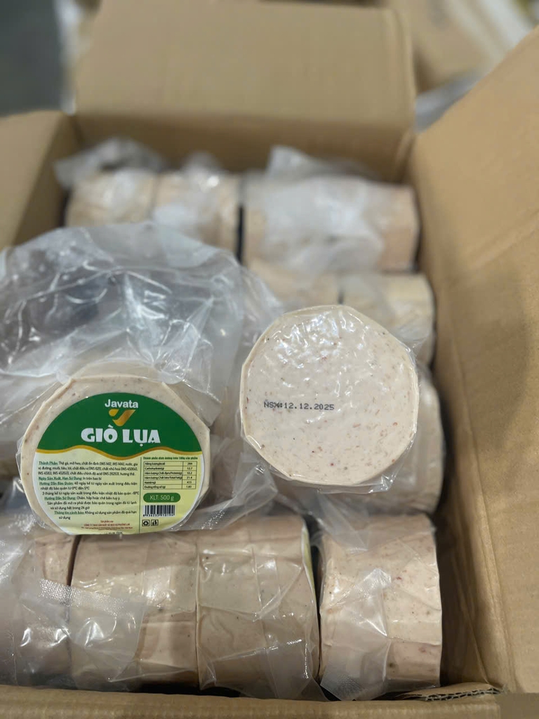 CHẢ LỤA (GIÒ lỤA) JAVATA GÓI 500GR - THÙNG 20KG